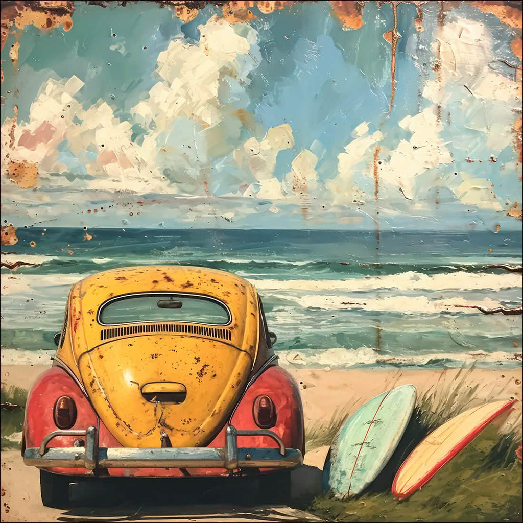 Yellow Vintage VW