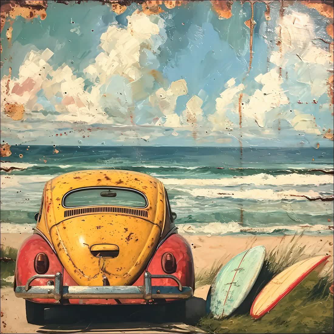 Yellow Vintage VW