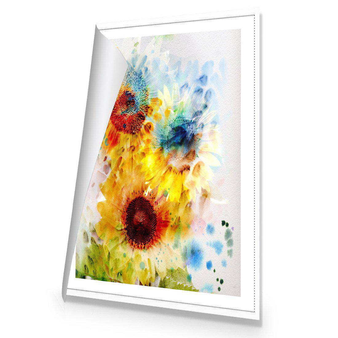 A Blur Of Flowers Canvas Art