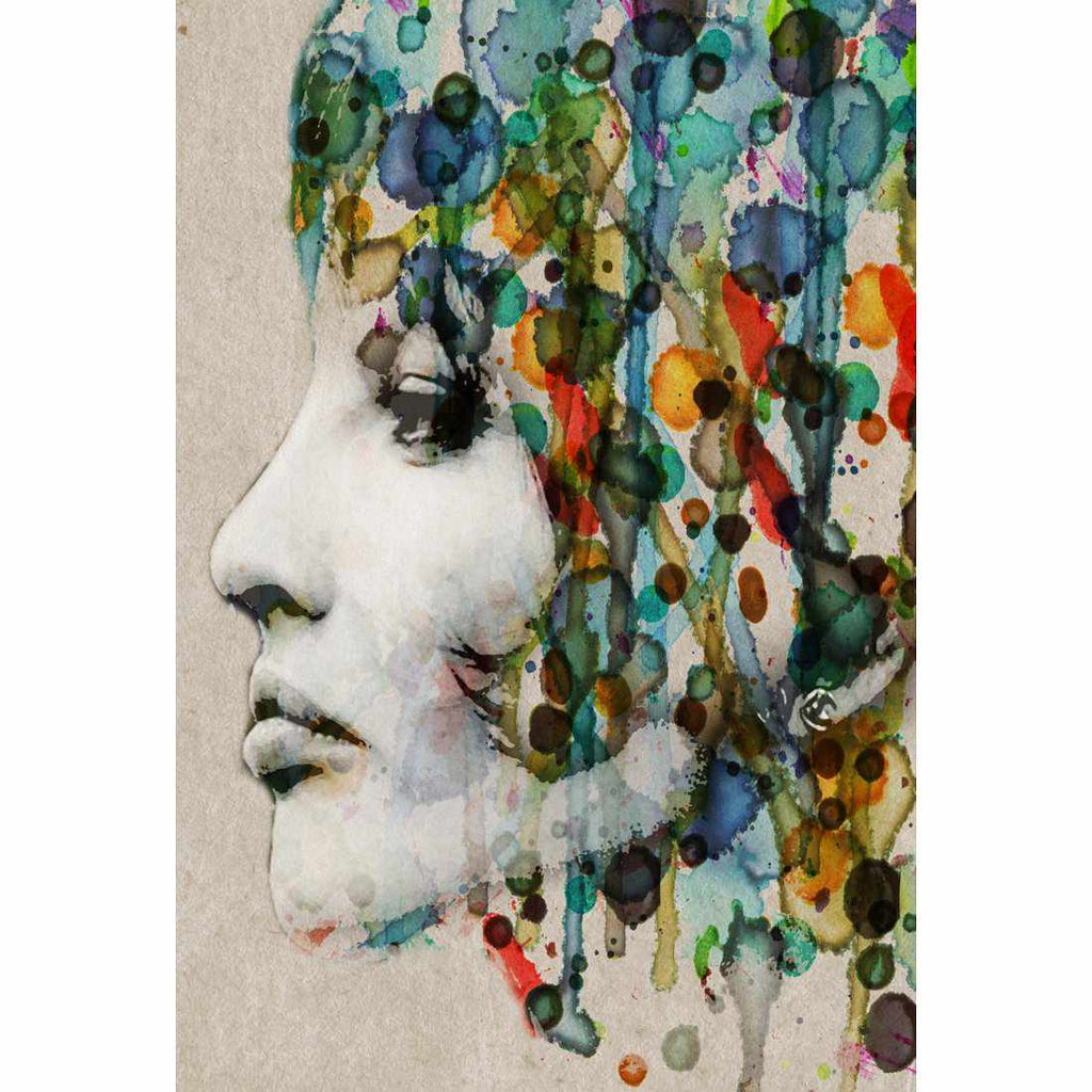 Abstract Hair Canvas Art