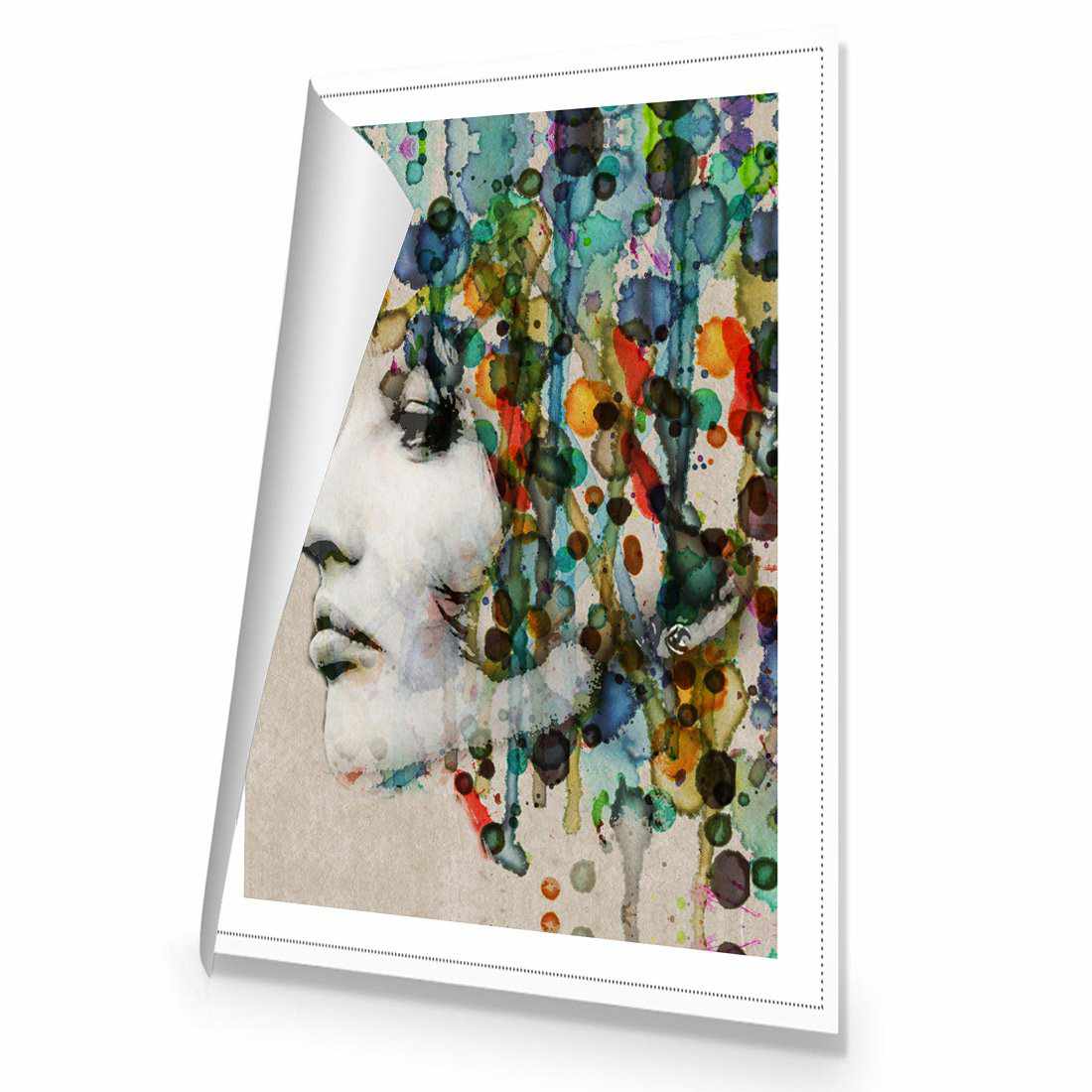 Abstract Hair Canvas Art