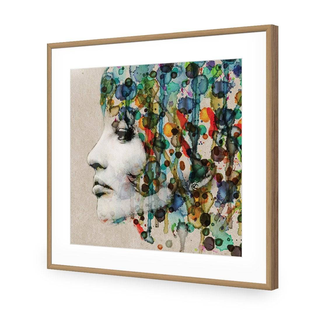Abstract Hair, Square Acrylic Print Art