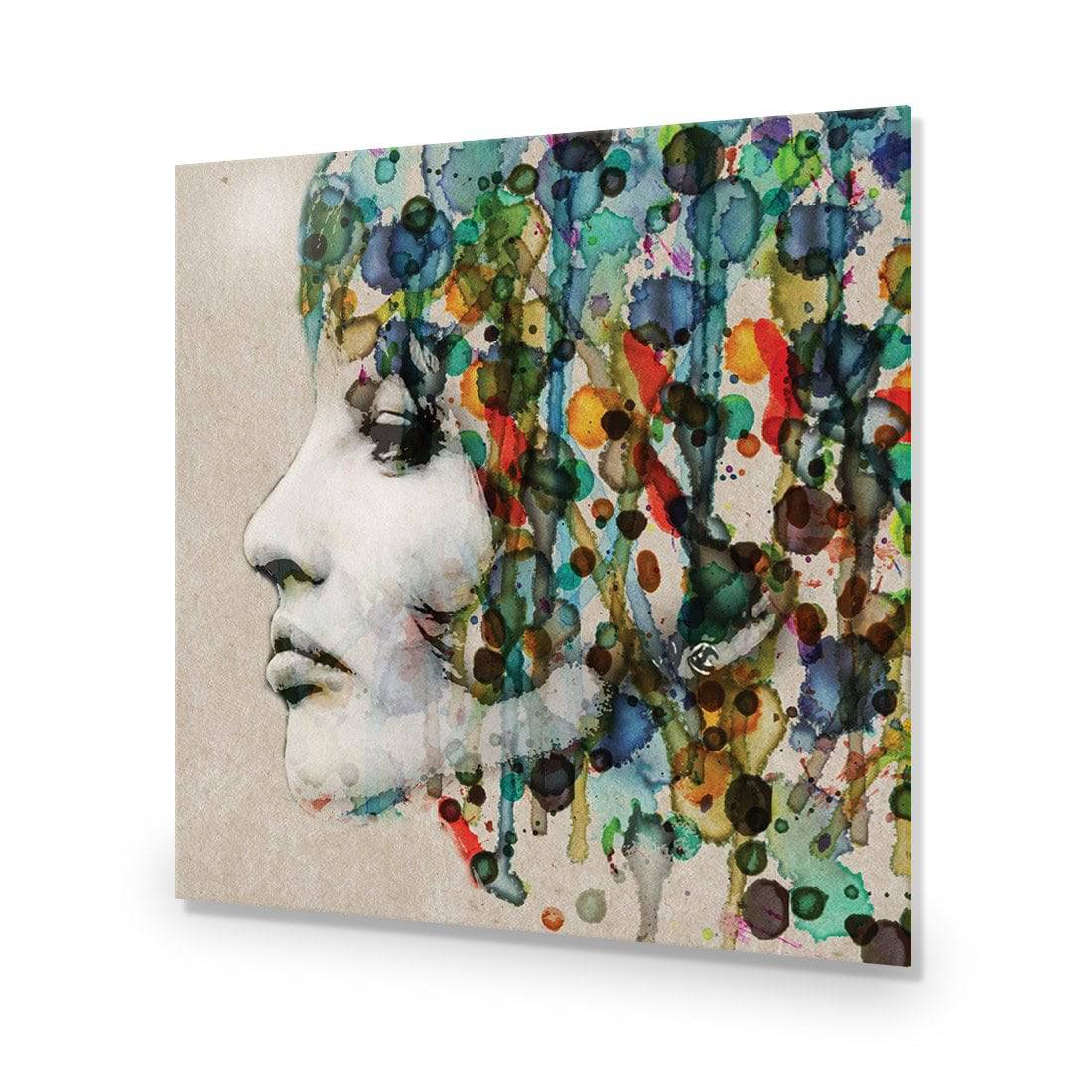 Abstract Hair, Square Acrylic Print Art