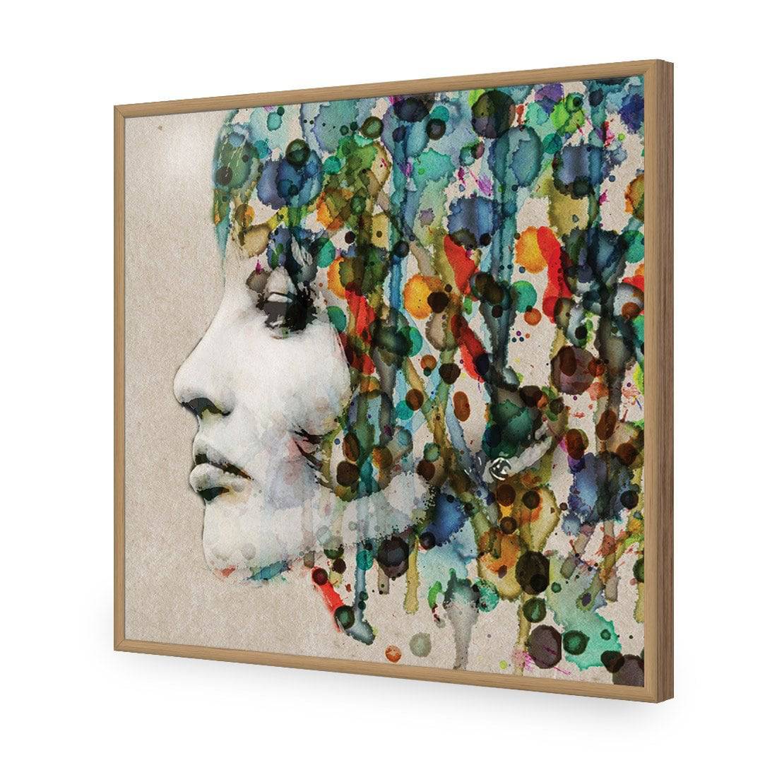 Abstract Hair, Square Acrylic Print Art