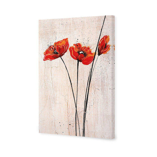 Abstract Tall Poppies Canvas Art