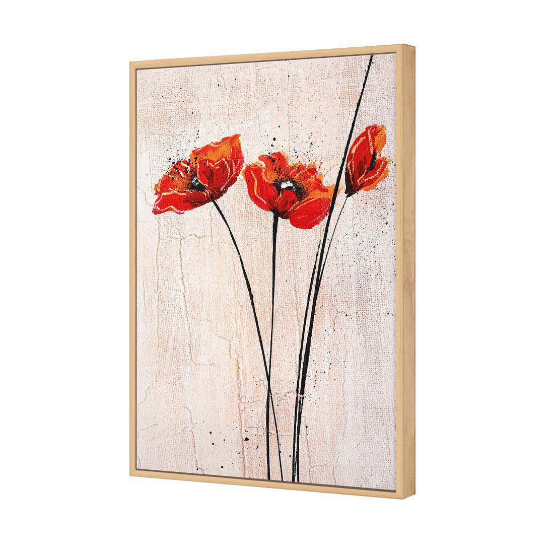 Abstract Tall Poppies Canvas Art