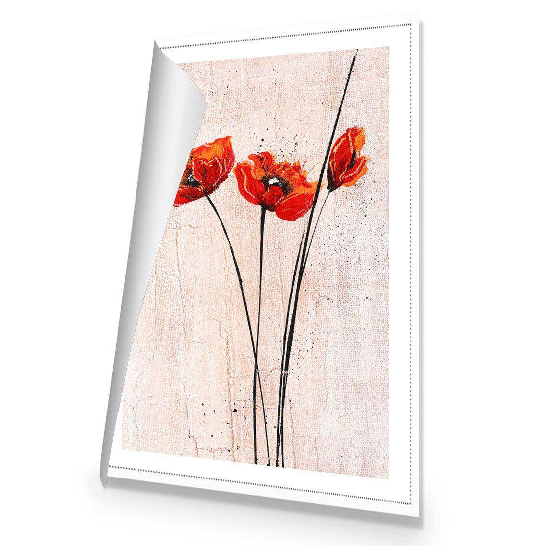 Abstract Tall Poppies Canvas Art