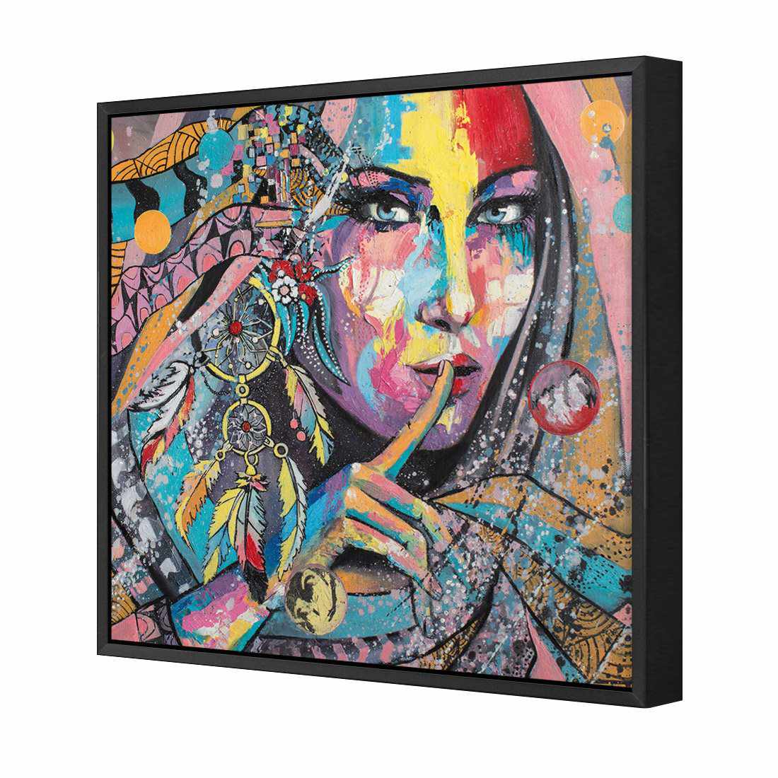 African Secret, Square Canvas Art