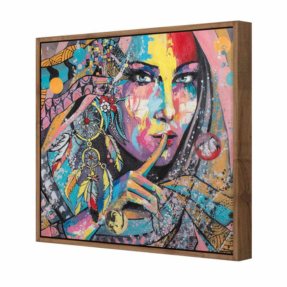 African Secret, Square Canvas Art