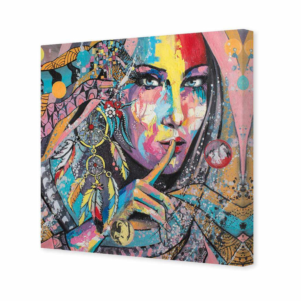 African Secret, Square Canvas Art