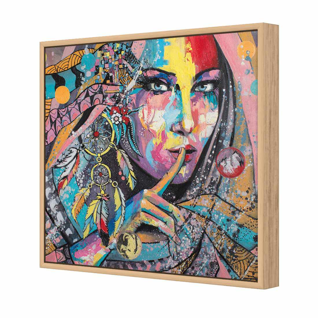 African Secret, Square Canvas Art