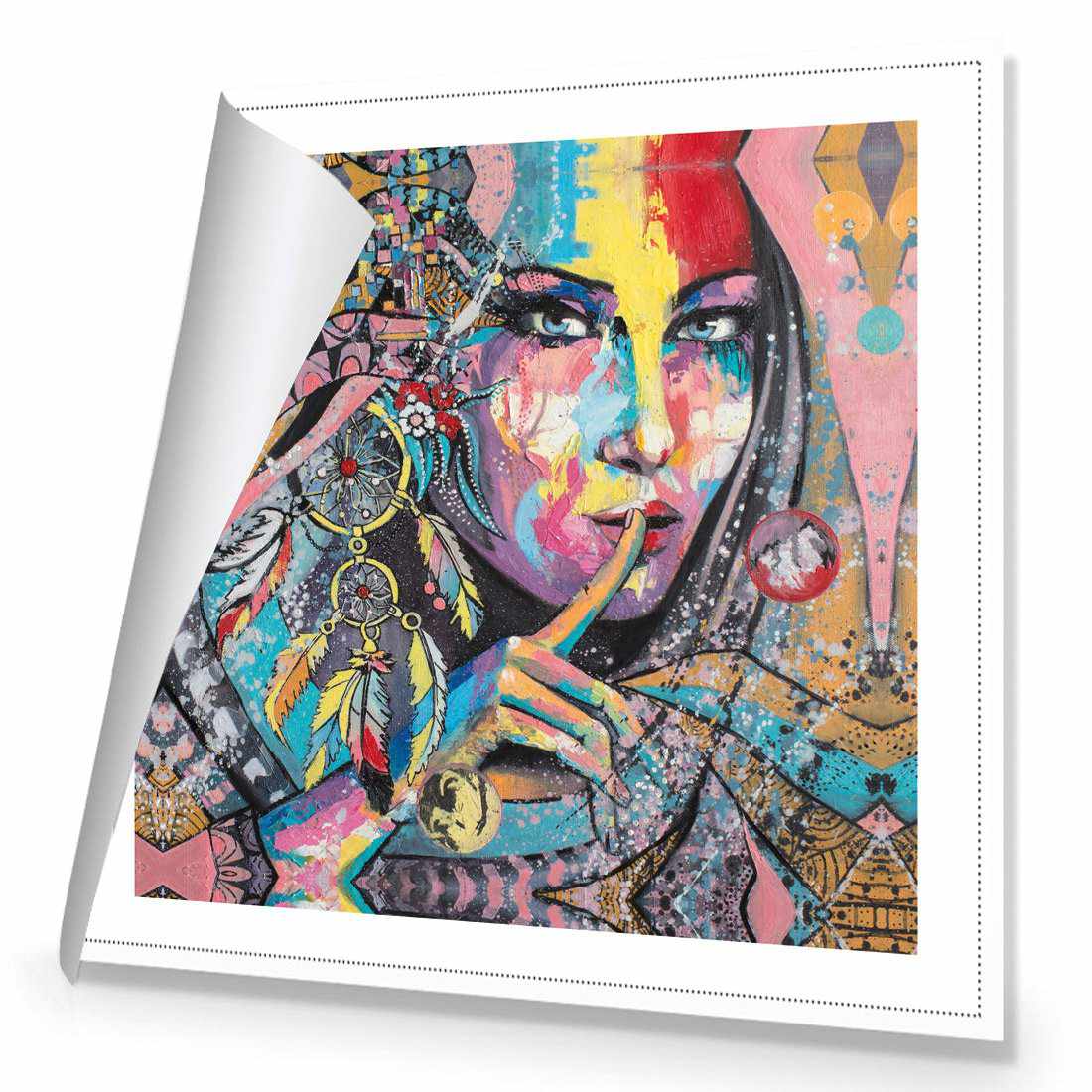 African Secret, Square Canvas Art