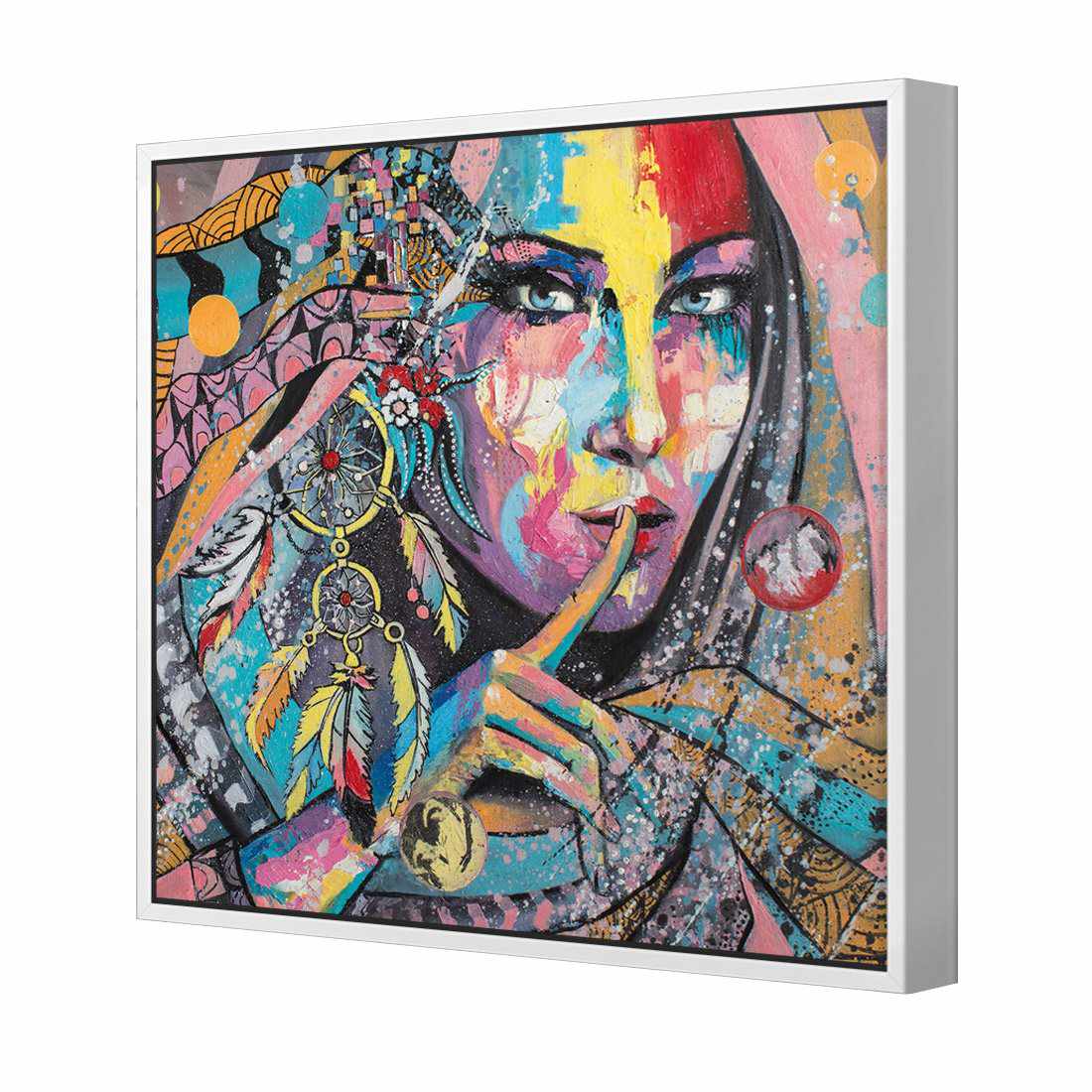 African Secret, Square Canvas Art