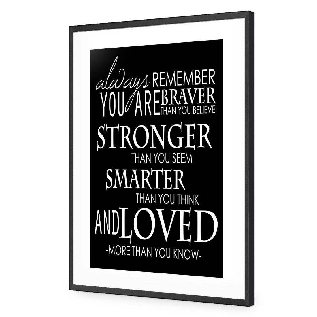 Always Remember, B&W Acrylic Print Art