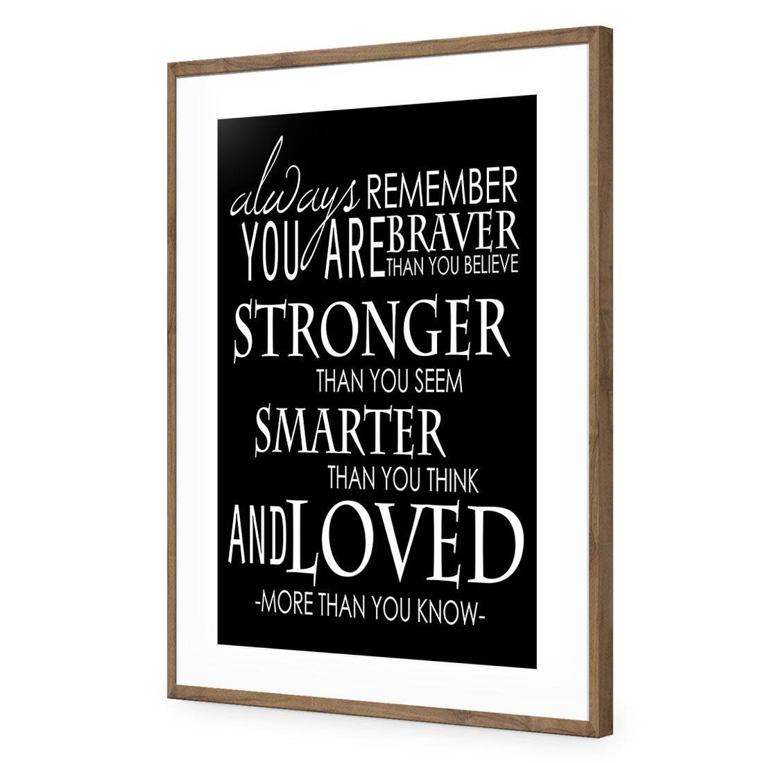 Always Remember, B&W Acrylic Print Art