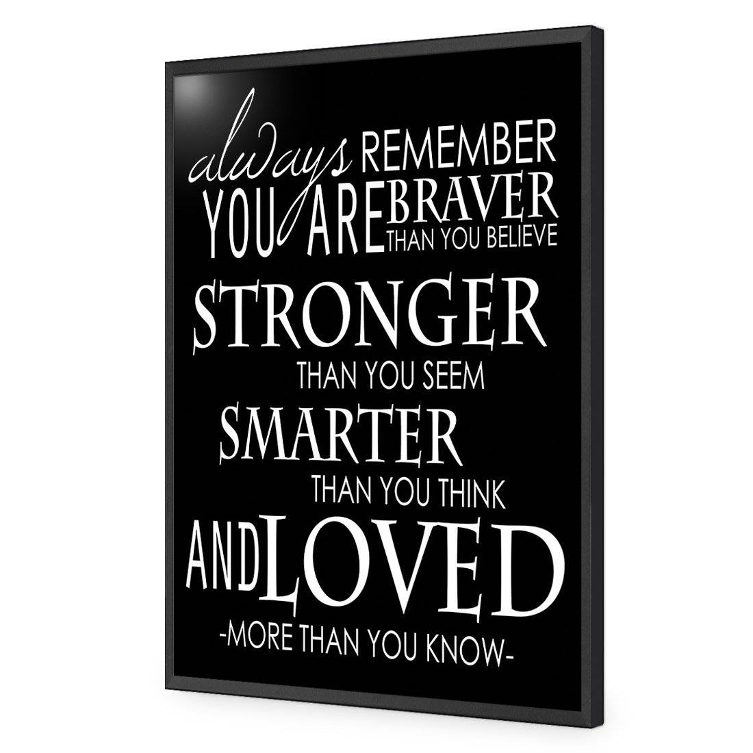 Always Remember, B&W Acrylic Print Art