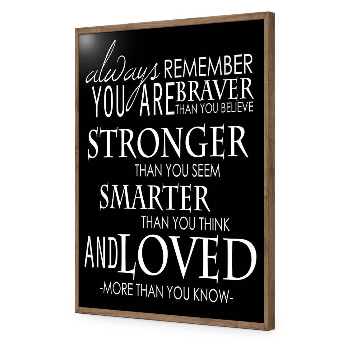 Always Remember, B&W Acrylic Print Art