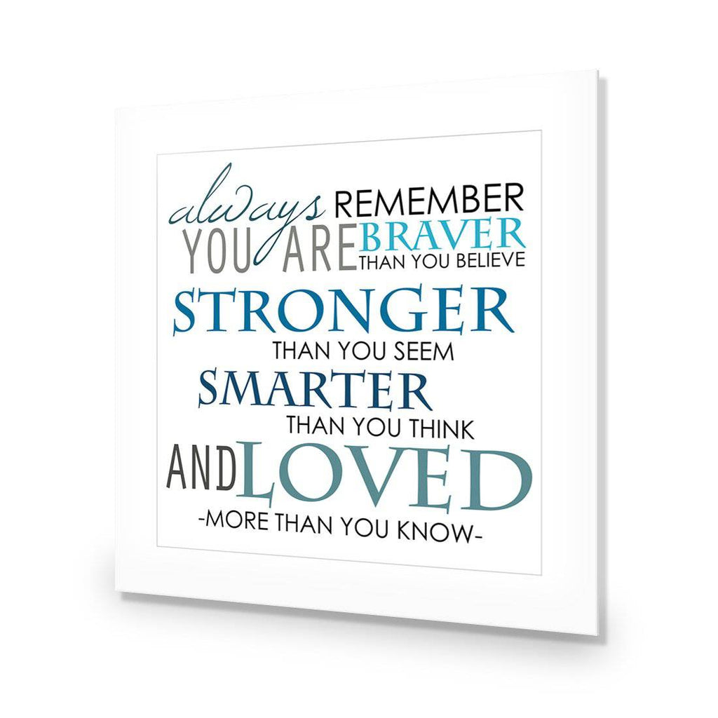 Always Remember, Square Acrylic Print Art