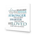 Always Remember, Square Acrylic Print Art