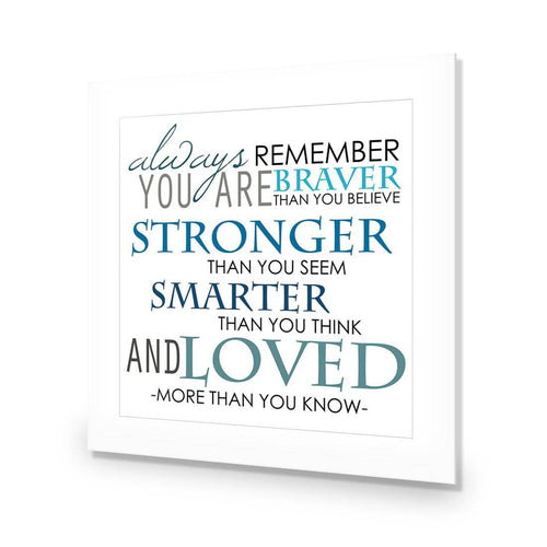 Always Remember, Square Acrylic Print Art