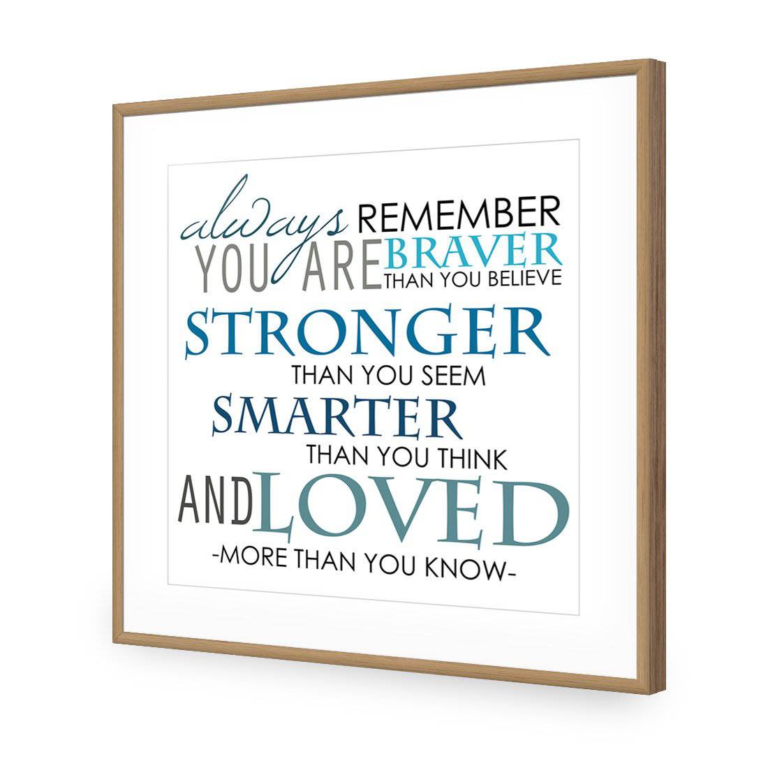 Always Remember, Square Acrylic Print Art