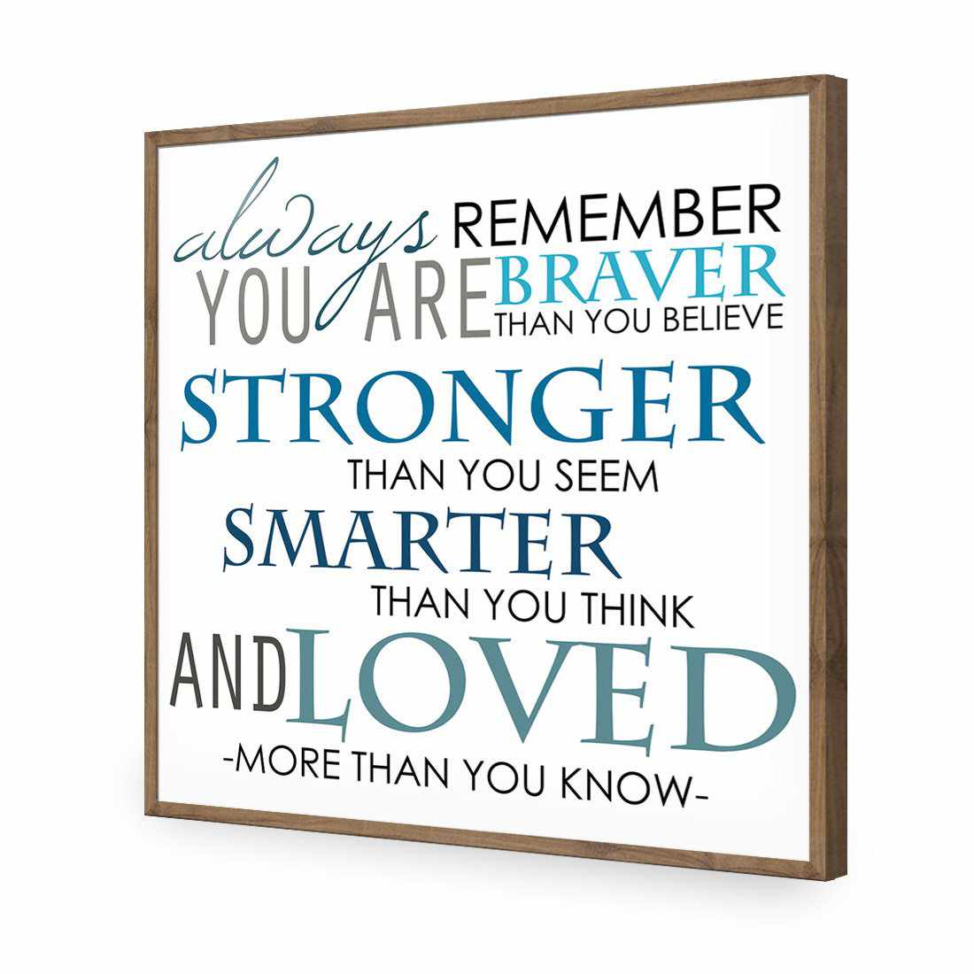 Always Remember, Square Acrylic Print Art