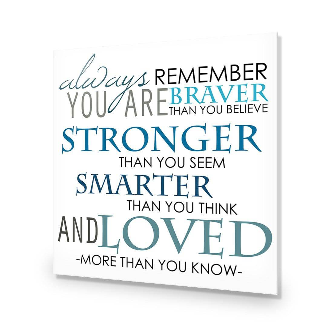 Always Remember, Square Acrylic Print Art