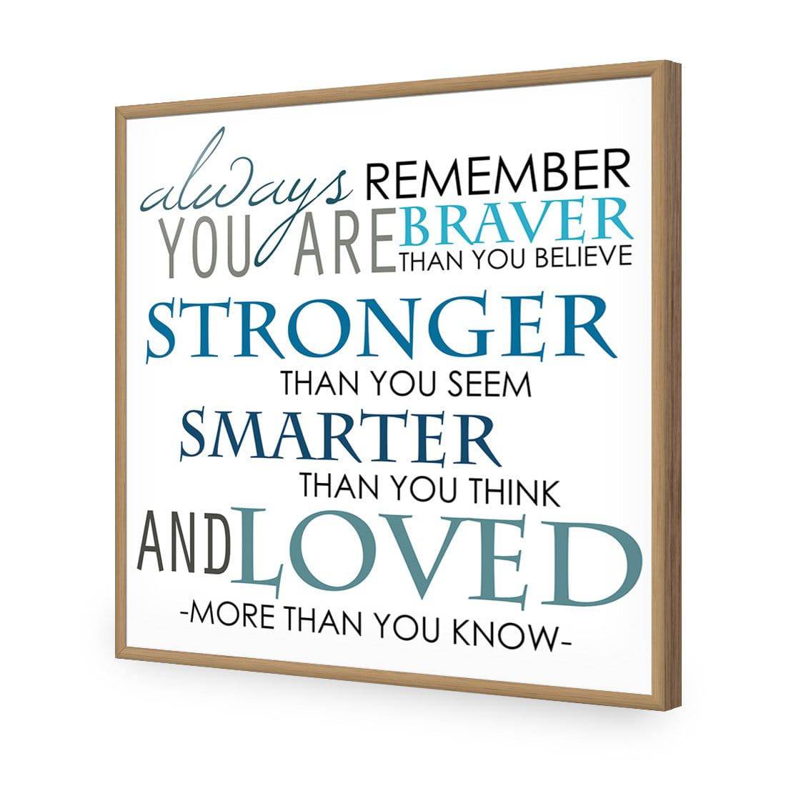 Always Remember, Square Acrylic Print Art