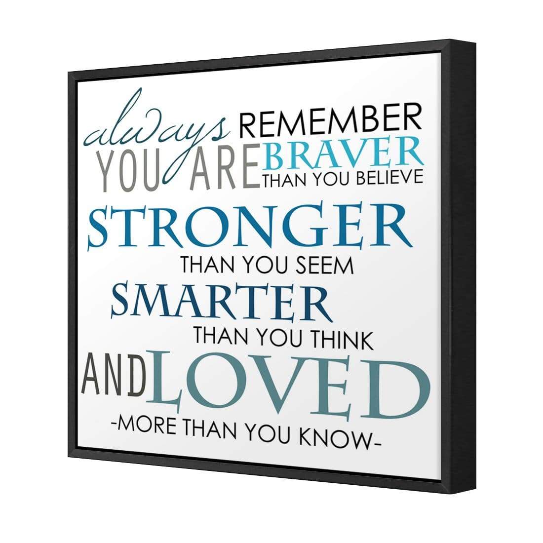 Always Remember, Square Canvas Art