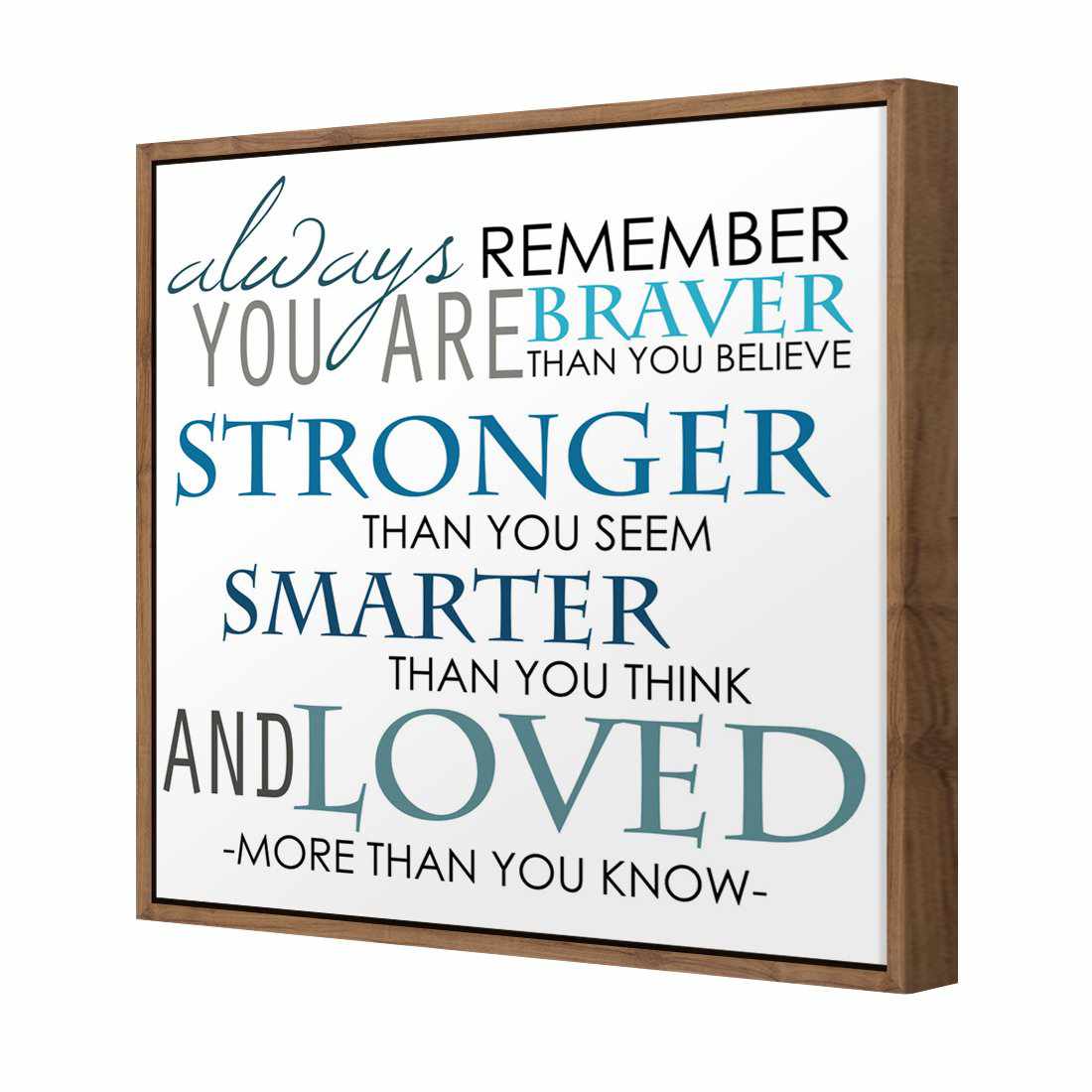 Always Remember, Square Canvas Art