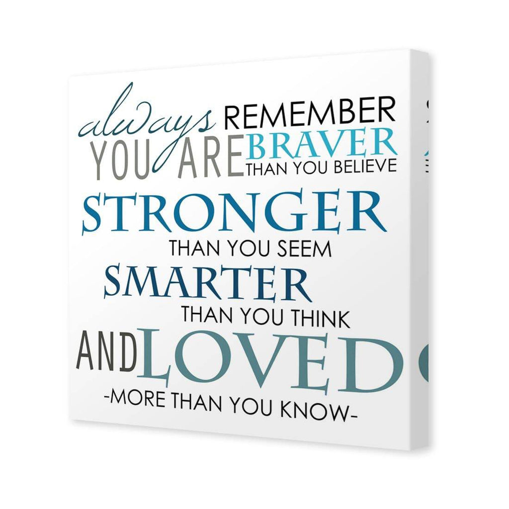 Always Remember, Square Canvas Art