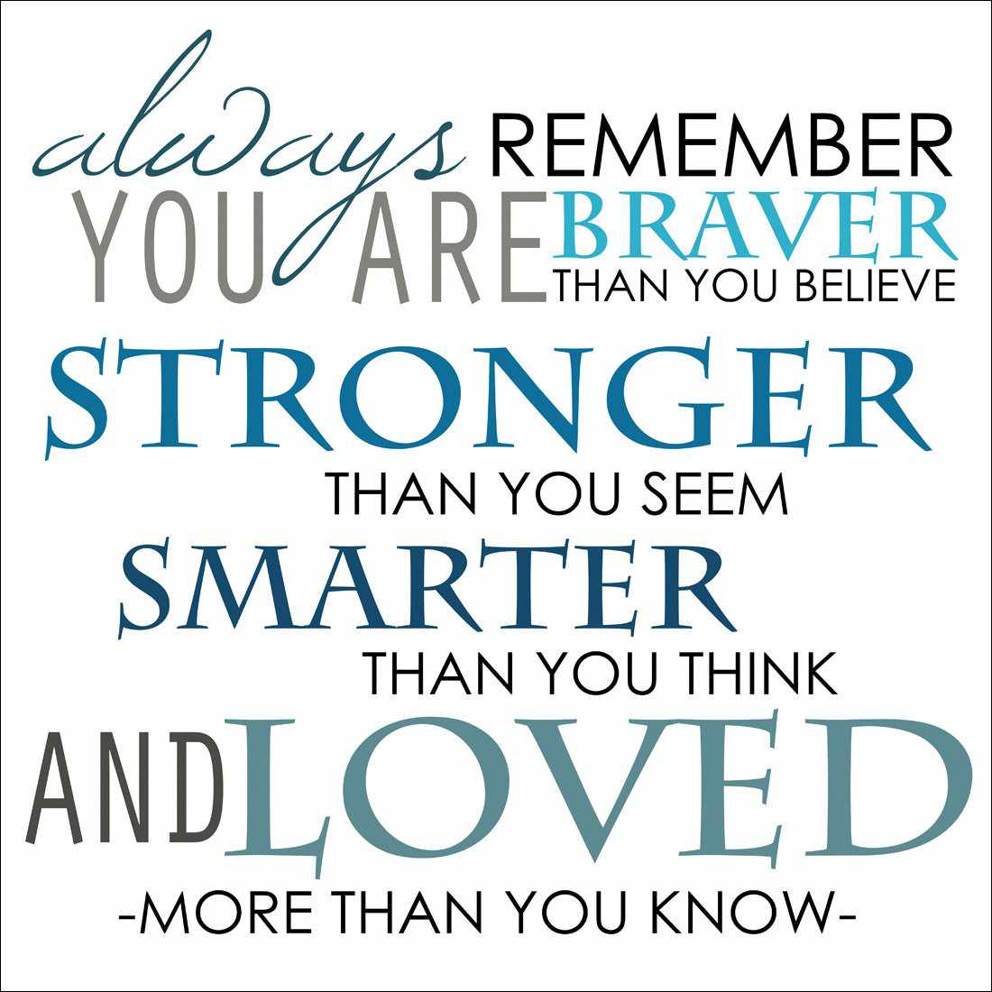 Always Remember, Square Canvas Art