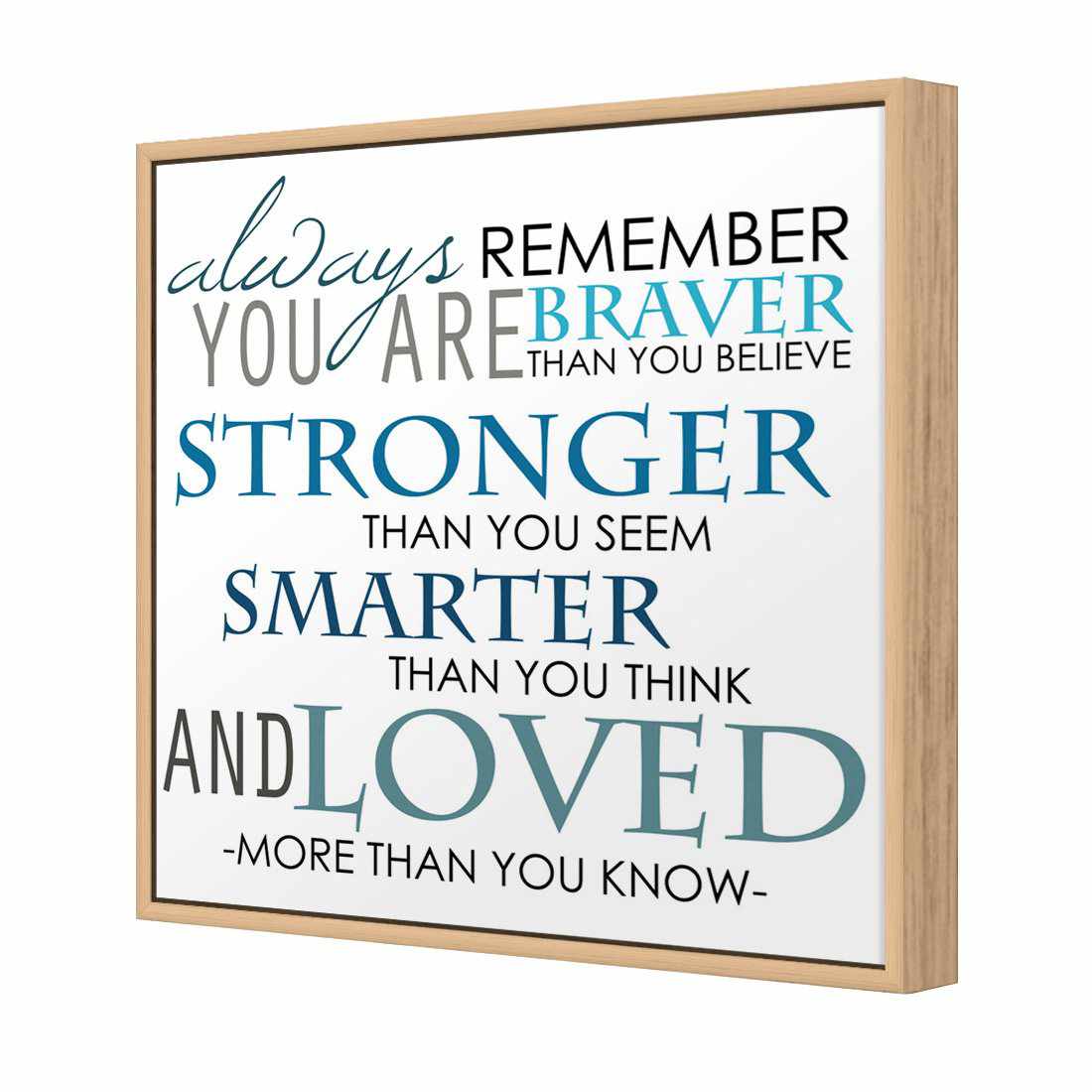Always Remember, Square Canvas Art