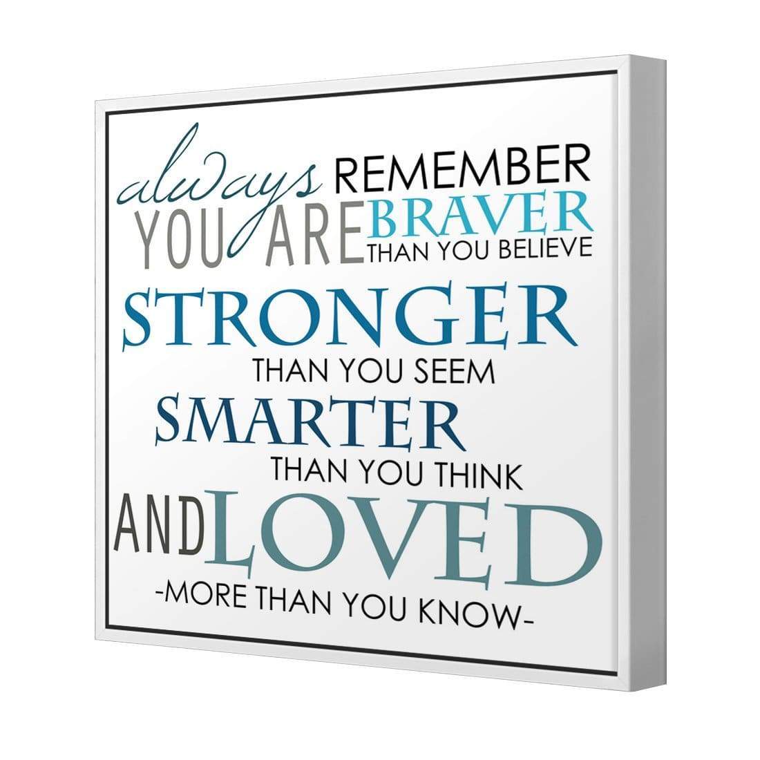 Always Remember, Square Canvas Art