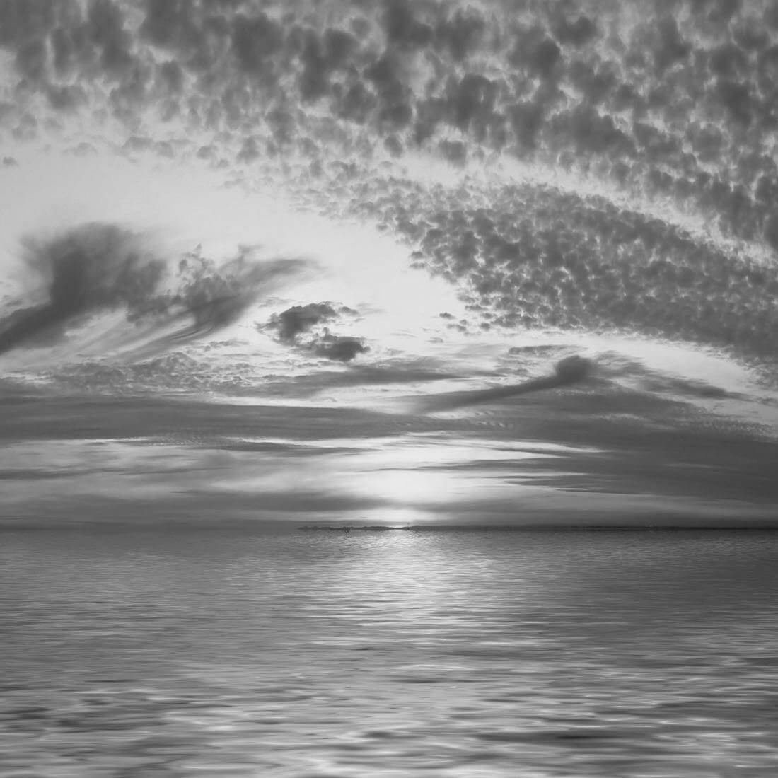 Amazing Sky, Black and White (square)