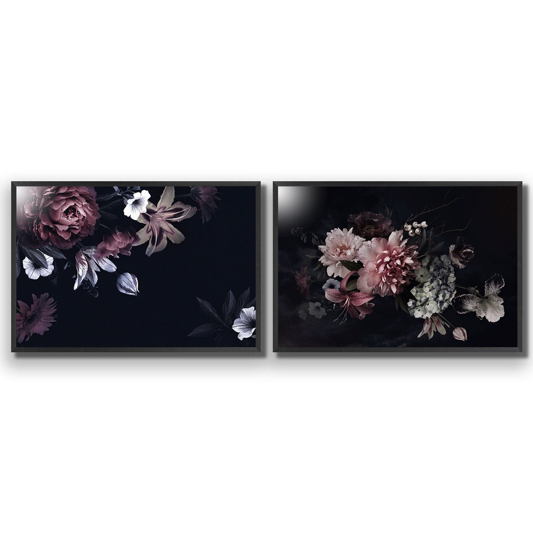 Antique Floral Assemblage Perfect Pair