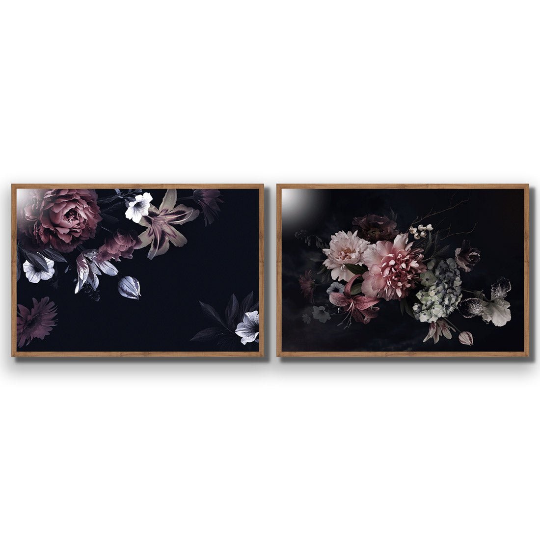 Antique Floral Assemblage Perfect Pair