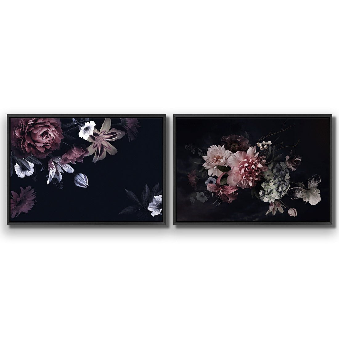 Antique Floral Assemblage Perfect Pair