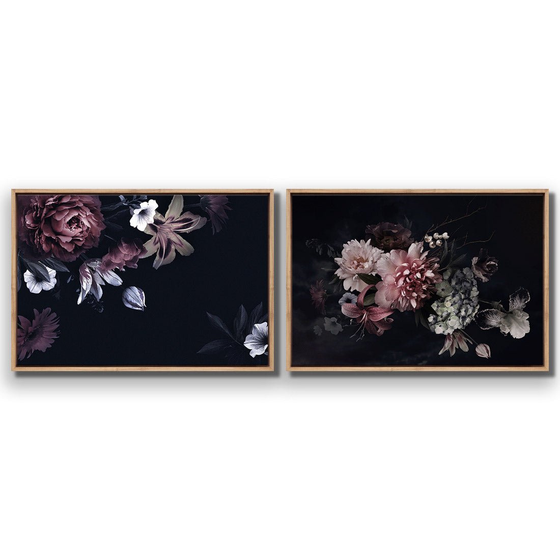 Antique Floral Assemblage Perfect Pair