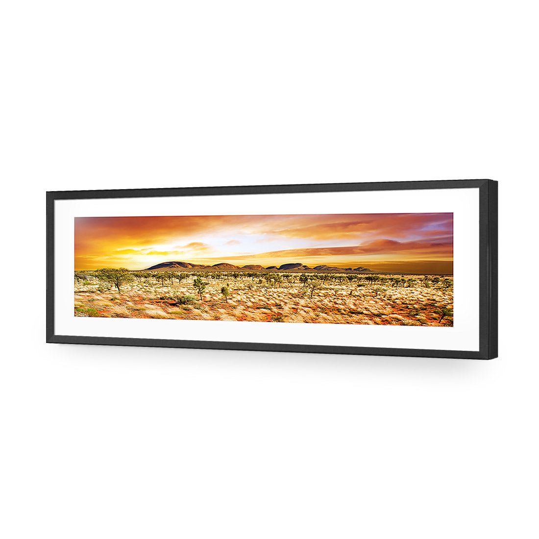 Australian Outback Sunset, Long Acrylic Print Art