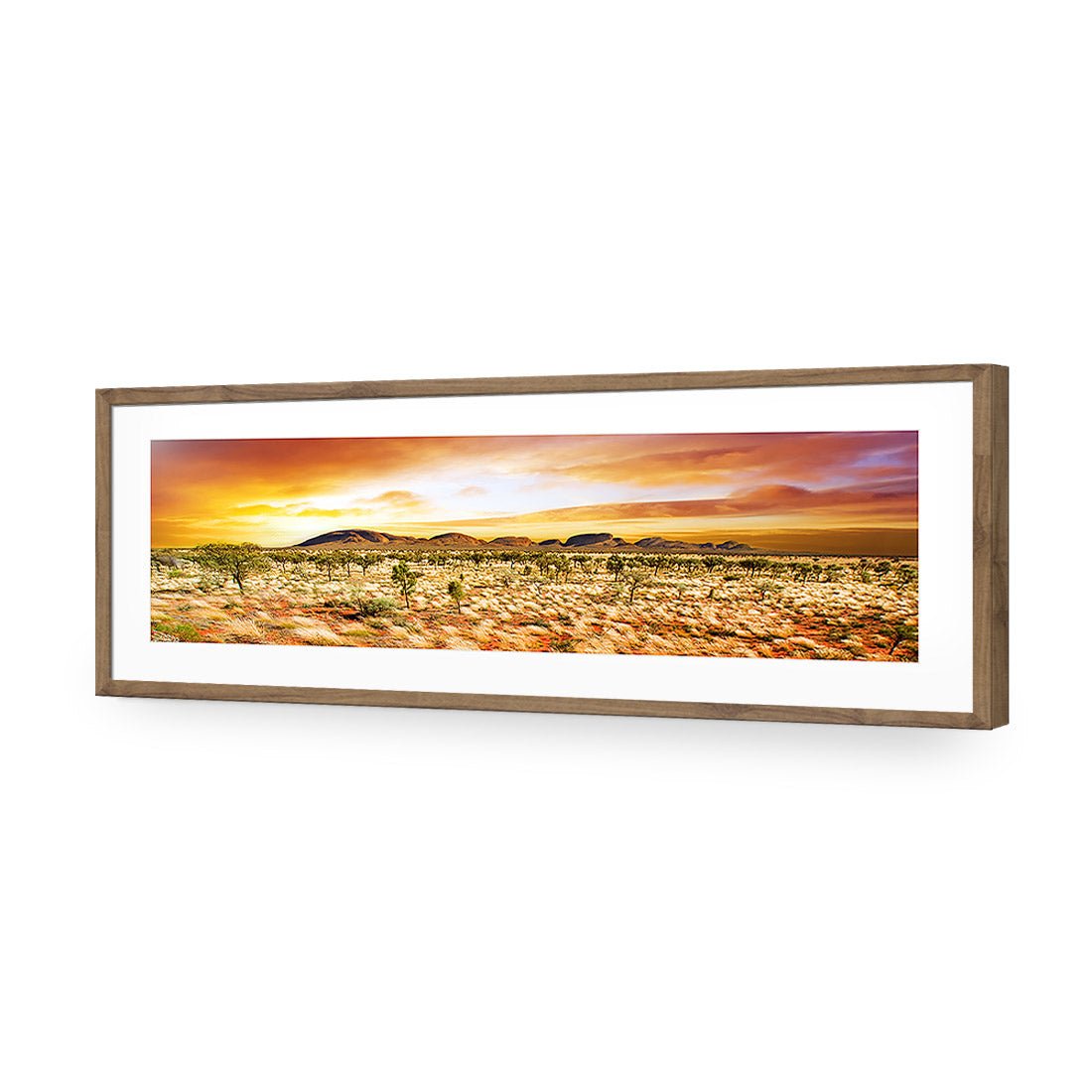 Australian Outback Sunset, Long Acrylic Print Art