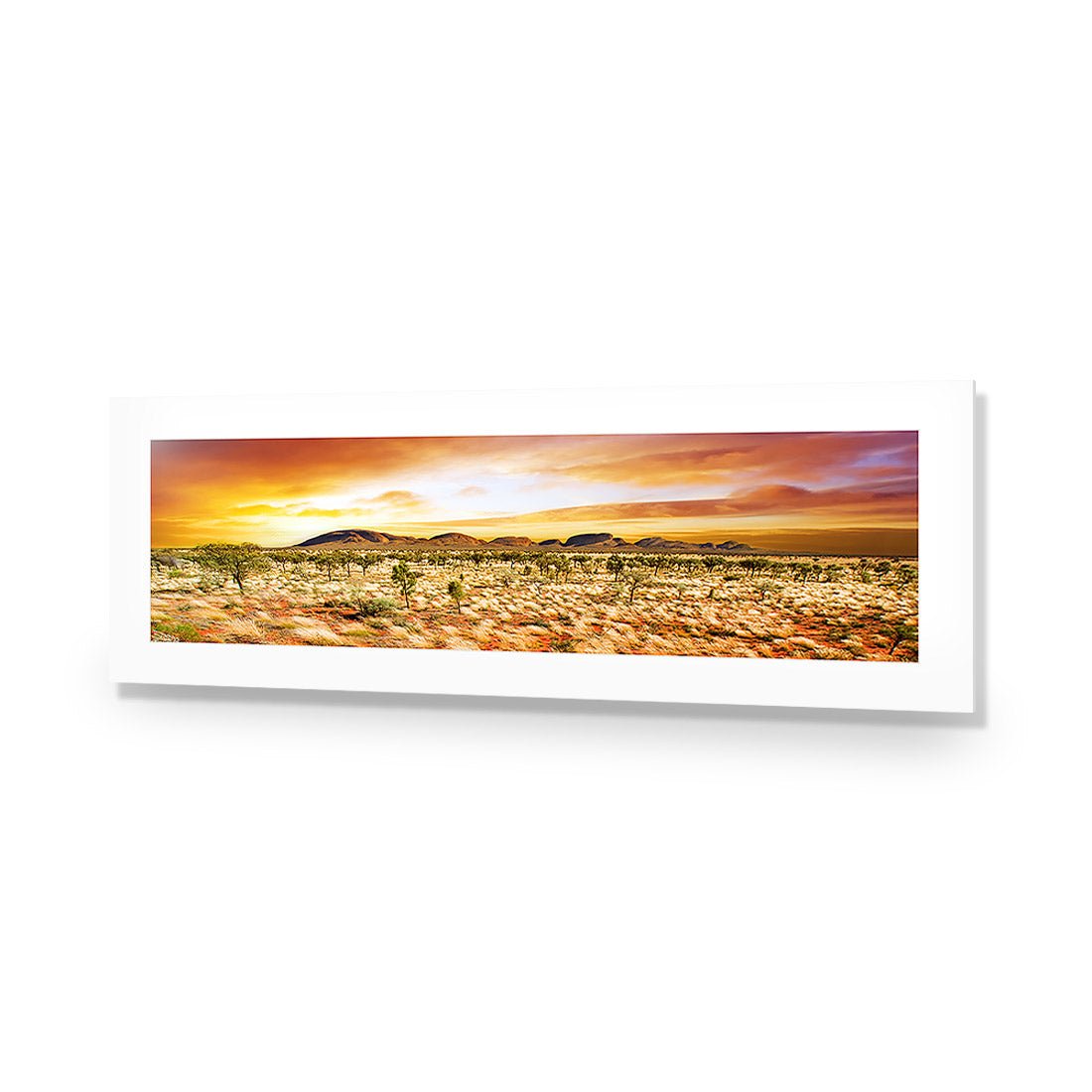 Australian Outback Sunset, Long Acrylic Print Art