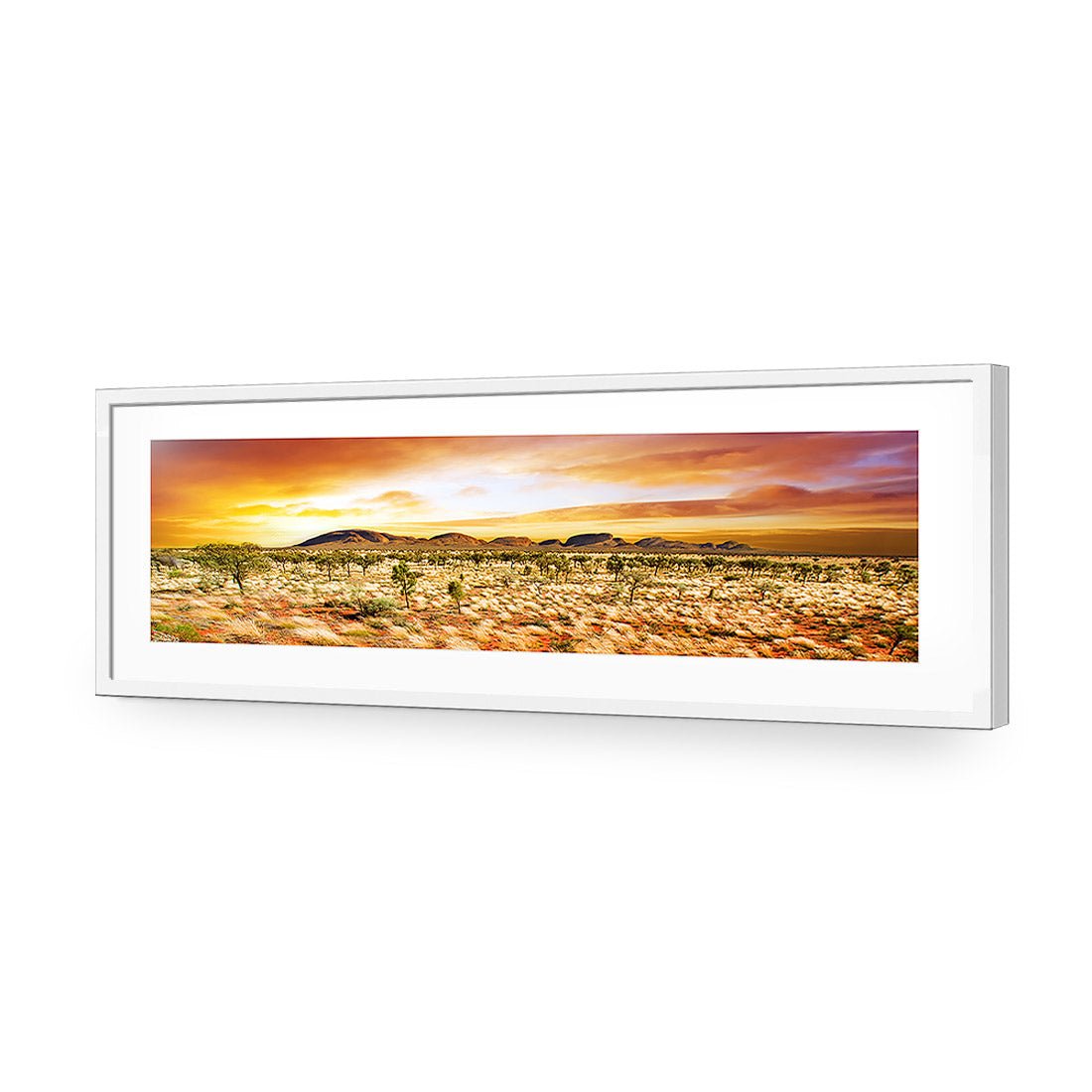Australian Outback Sunset, Long Acrylic Print Art