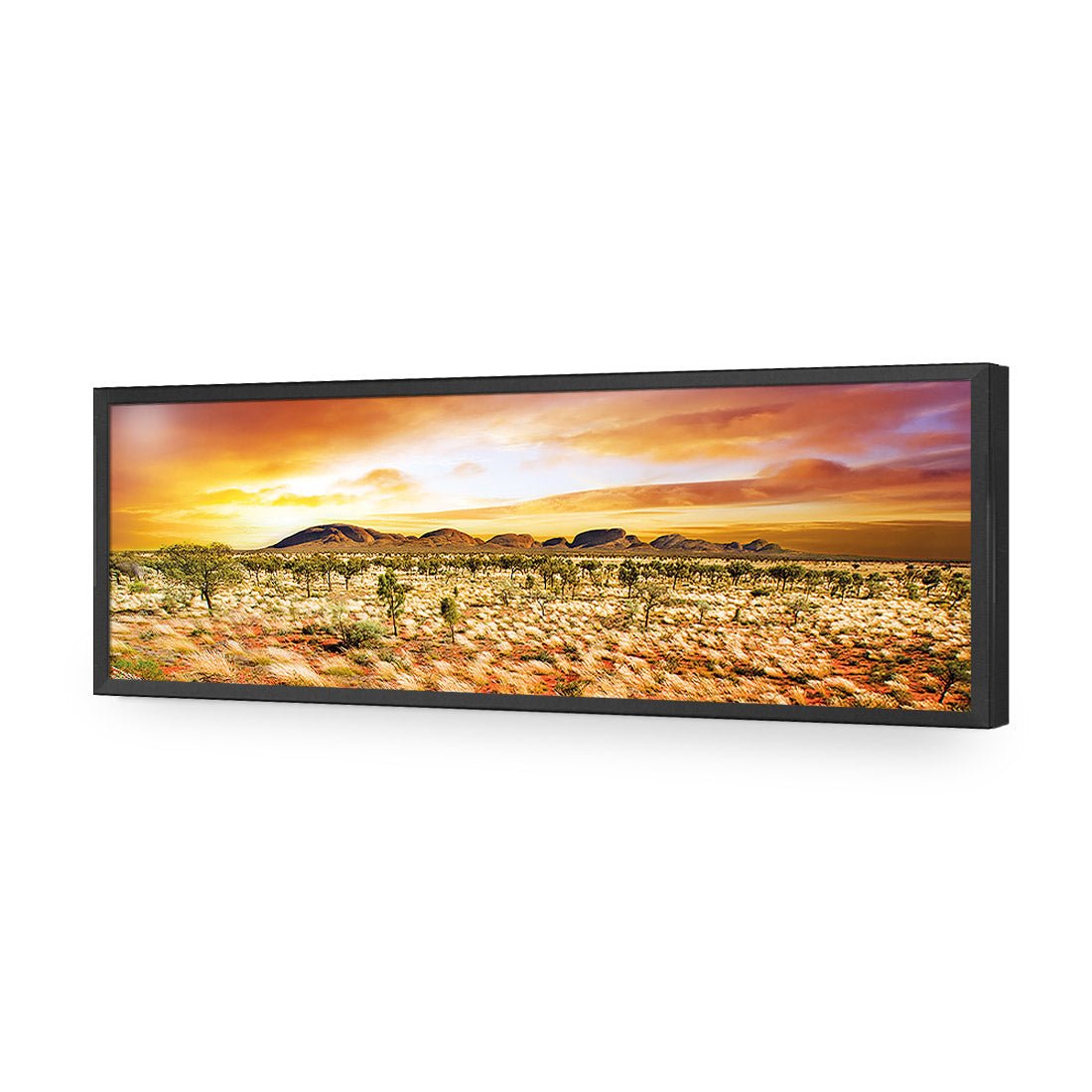 Australian Outback Sunset, Long Acrylic Print Art
