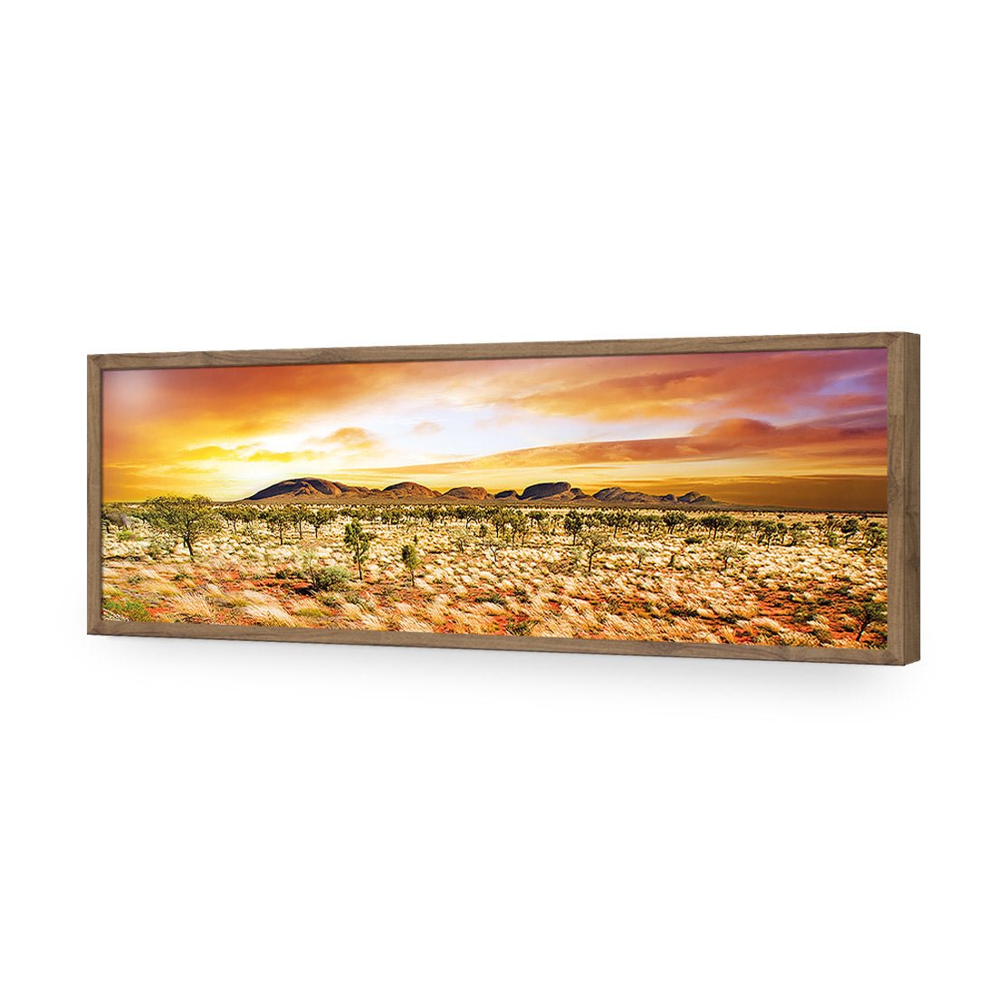 Australian Outback Sunset, Long Acrylic Print Art