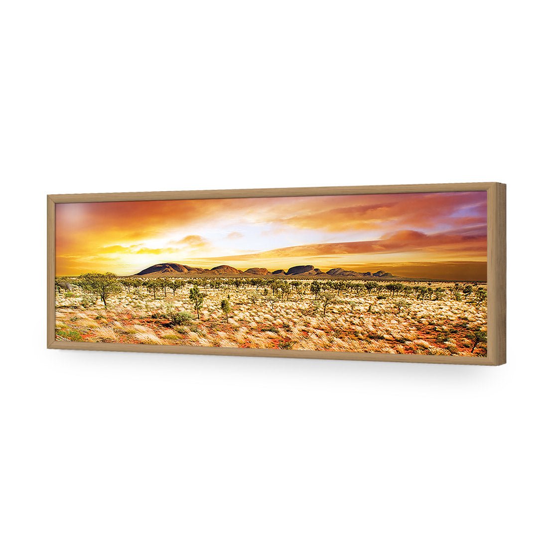 Australian Outback Sunset, Long Acrylic Print Art