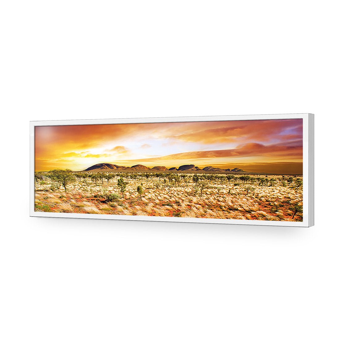 Australian Outback Sunset, Long Acrylic Print Art