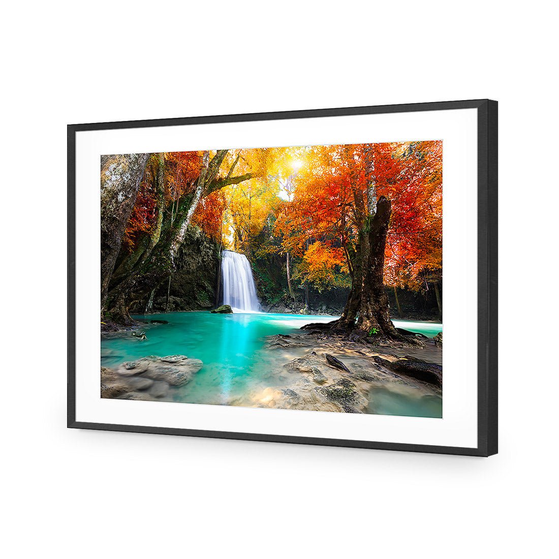 Autumn Waterfall Magic Acrylic Print Art