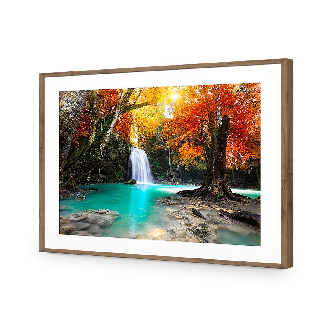 Autumn Waterfall Magic Acrylic Print Art