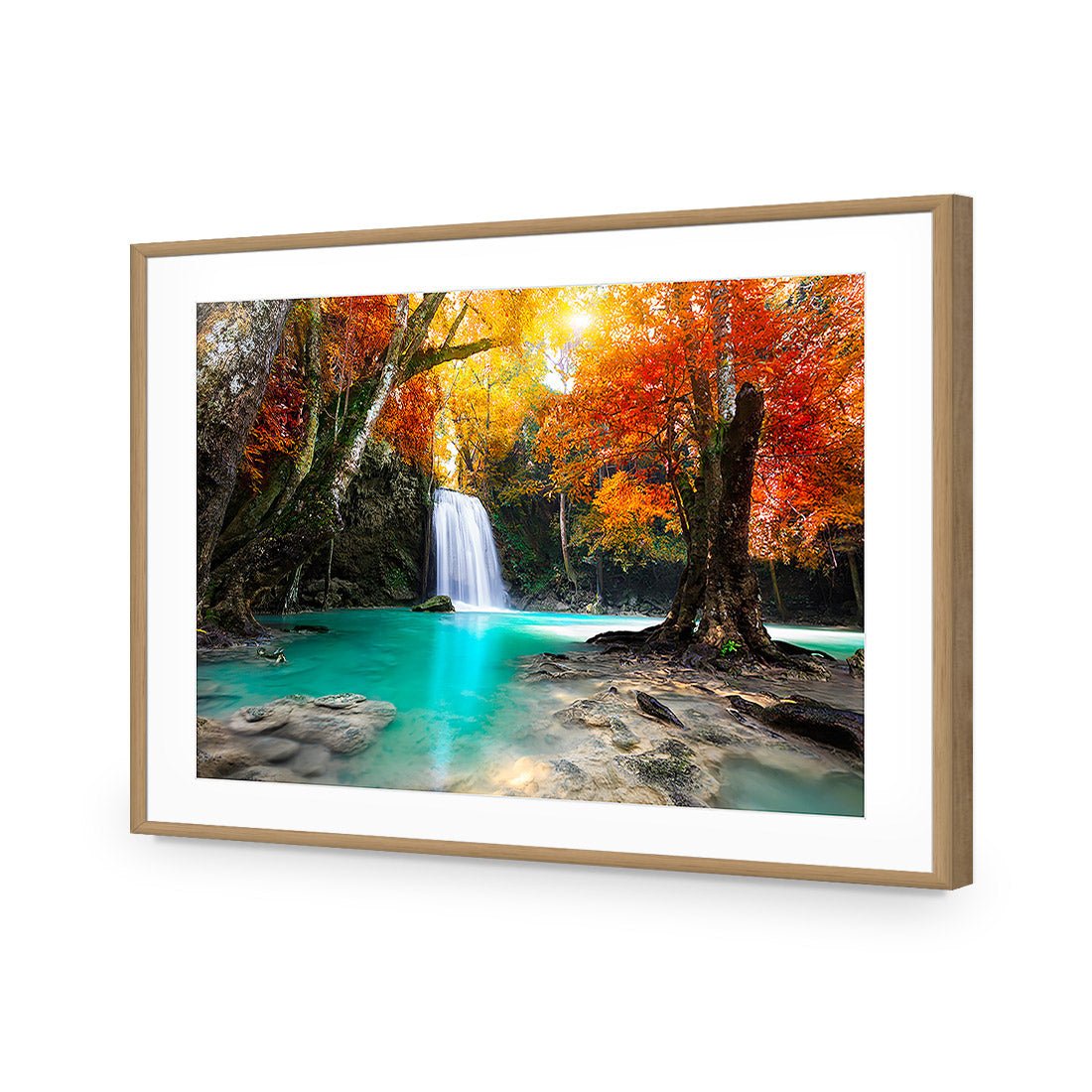 Autumn Waterfall Magic Acrylic Print Art